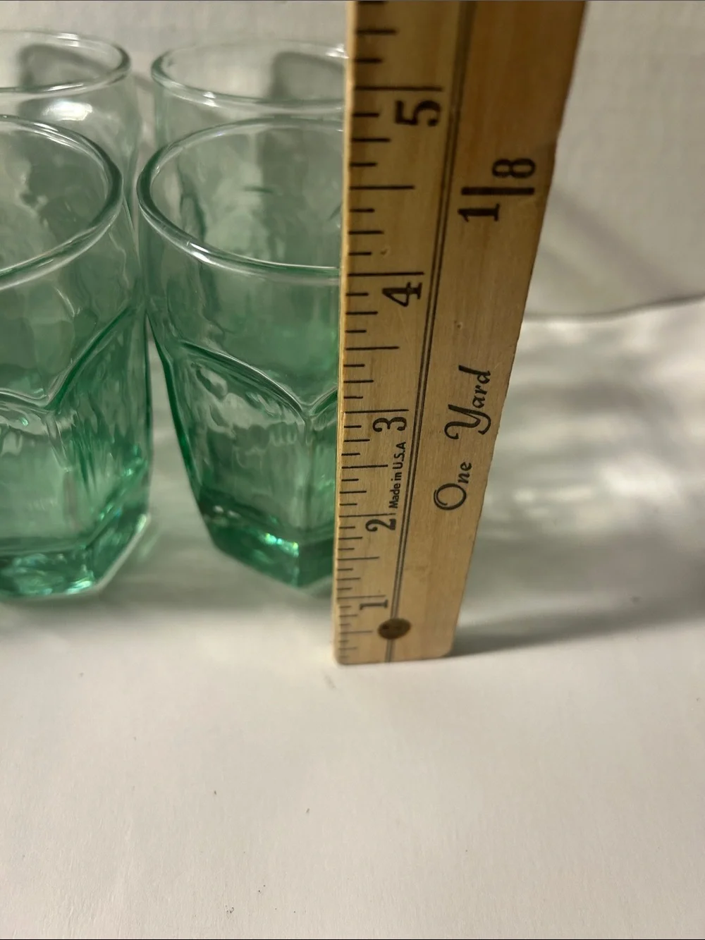 Set of 8 Green Libby Chivalry Juice Glasex